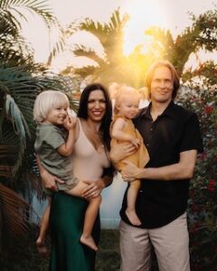 Tero Potila with his family at their home in St Petersburg, FL on Thanksgiving 2022.
