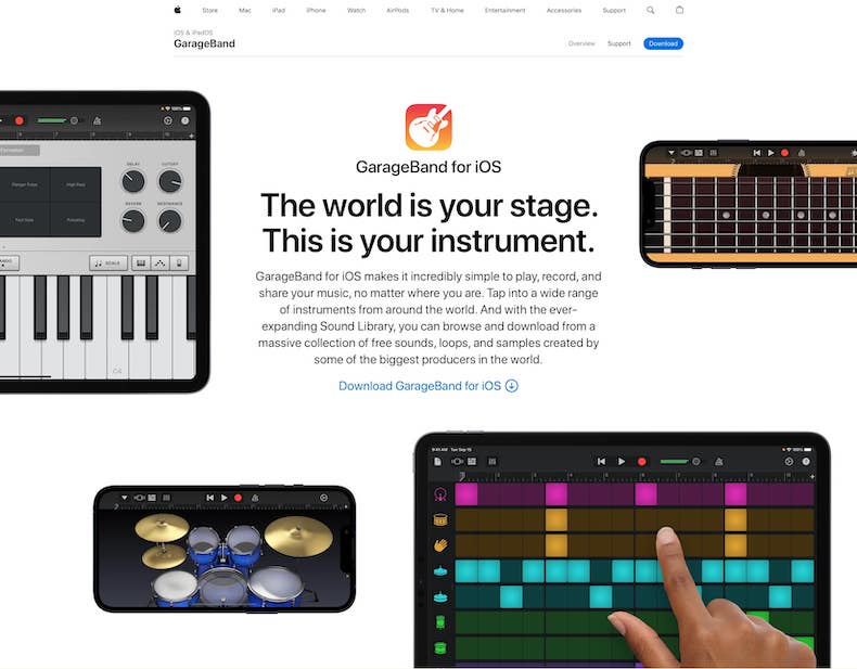 GarageBand for iOS
