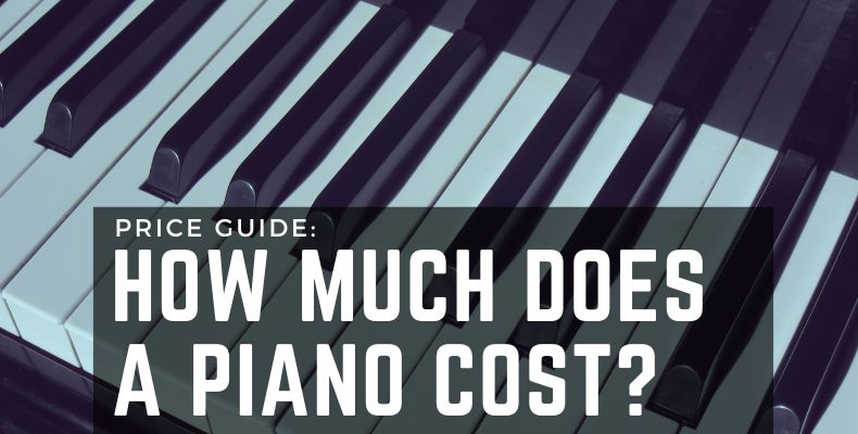 How Much Does a Piano Cost? Beautiful keyboard of a piano visible from above.