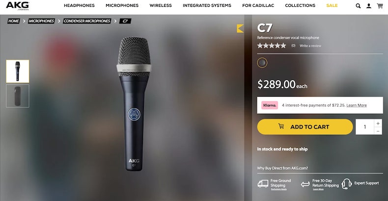 AKG C7 Supercardioid Condenser Microphone