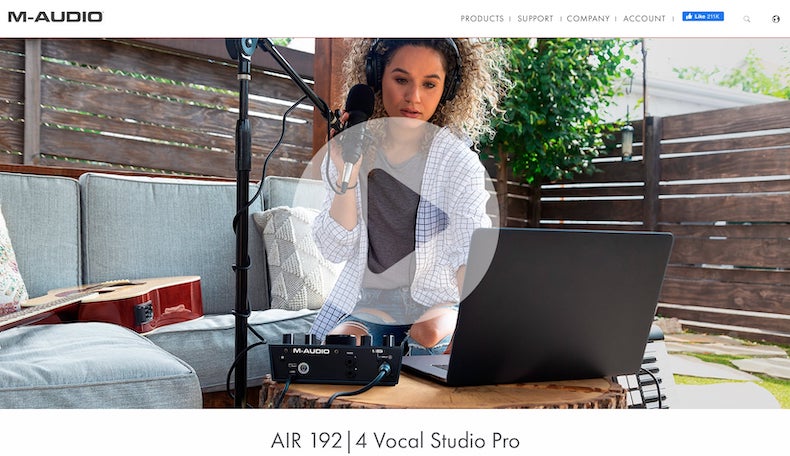 Air 192 4 M-Audio Vocal Studio Pro