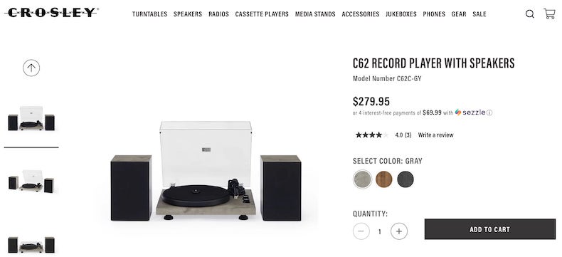 Crosley C62