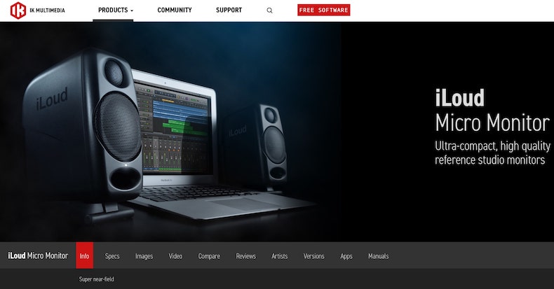 IK Multimedia iLoud Micro monitors redefine what you can expect from compact studio monitors. They deliver surprisingly detailed sound for such small size.
