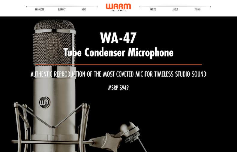 Warm Audio WA-47 Tube Condenser Microphone
