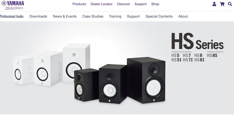 The Yamaha HS7 is part of the HS Series that delivers a flat frequency response and the familiar professional look.