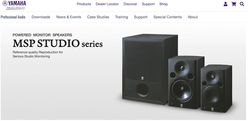 The Yamaha MSP7 Studio monitor offers and clear, flat frequency response and exxcellent built quality.