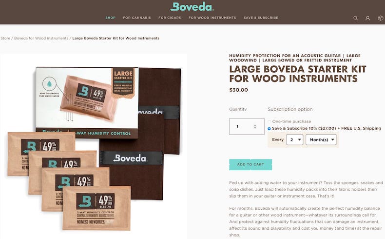 Boveda Wood Instrument Starter Kit - Large