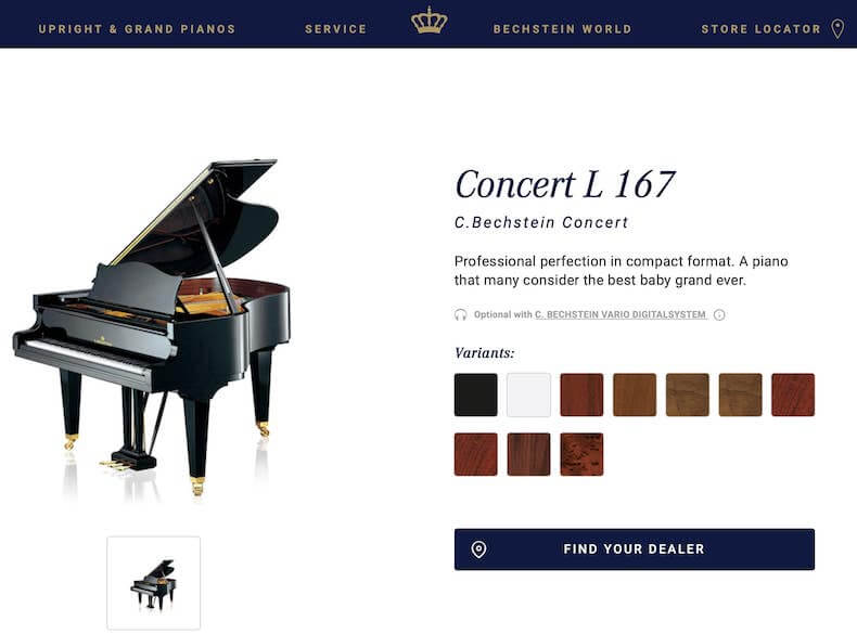 C. Bechstein Model L167
