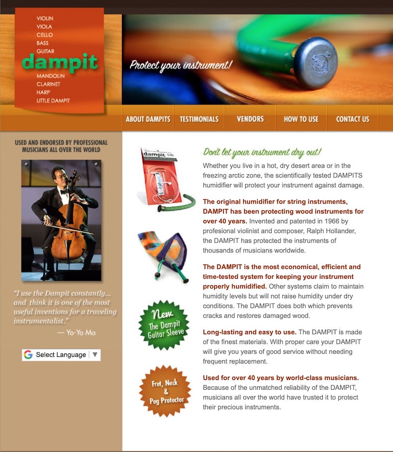 Dampit guitar Humidifier