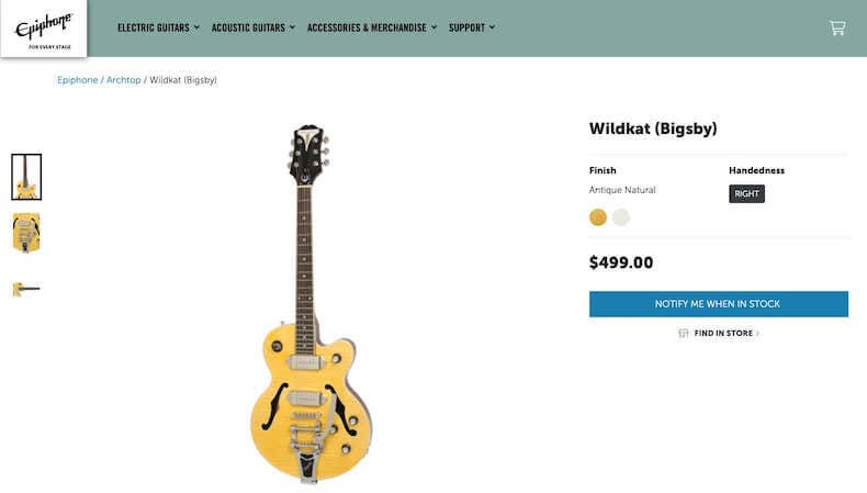 Epiphone Wildkat
