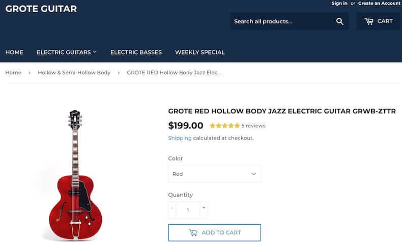Grote Semi-Hollow Body