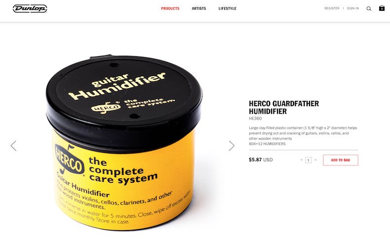Herco Guitar Humidifier