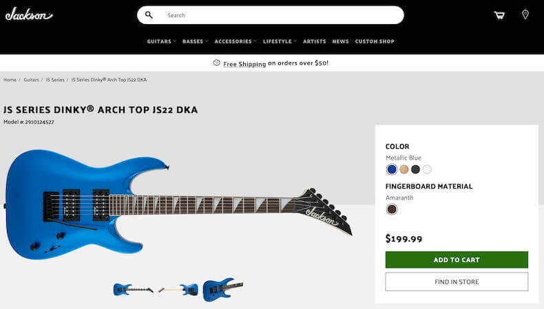 Jackson JS22 Dinky
