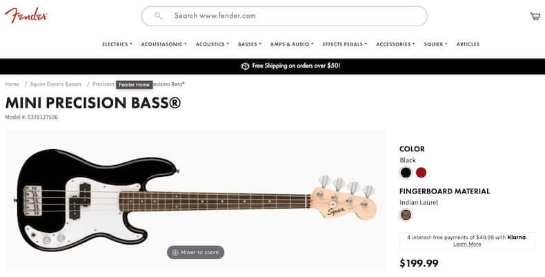 Squier Mini Precision Bass