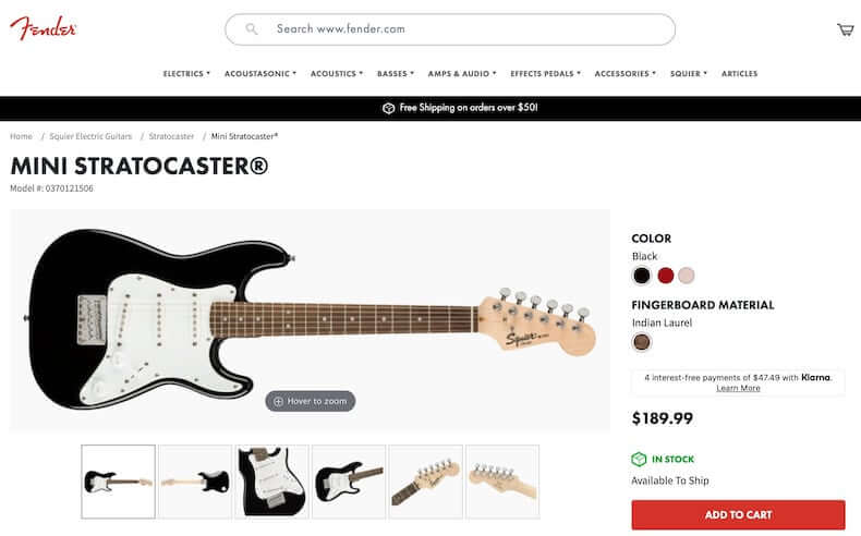 Squier Mini Stratocaster