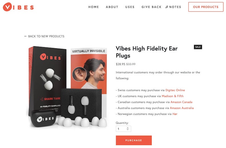 Vibes High-Fidelity Earplugs