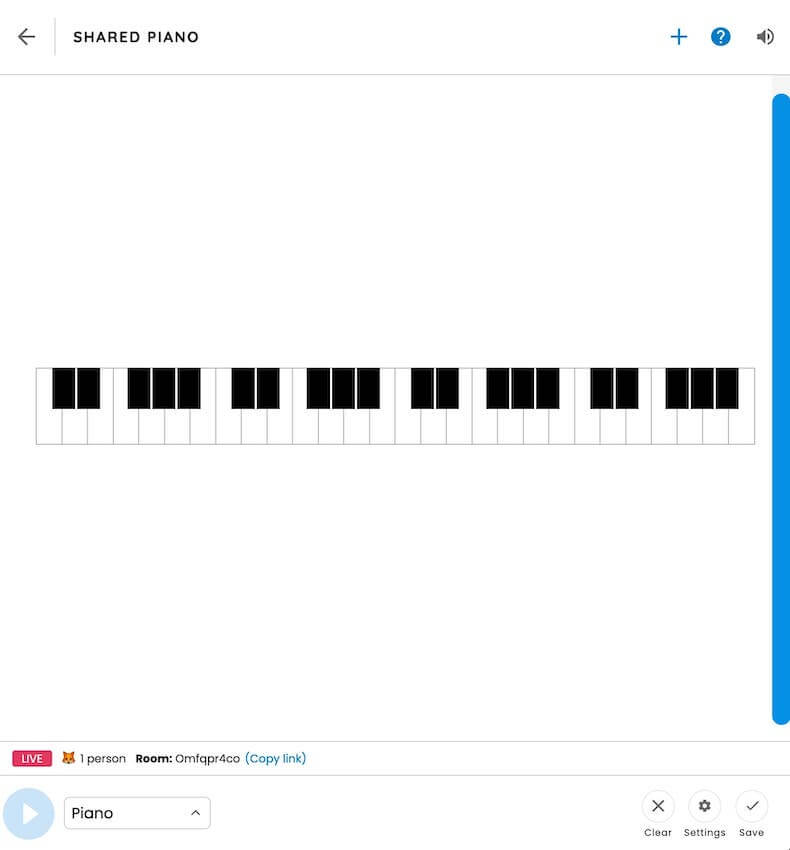 Chrome Music Lab - Shared Piano