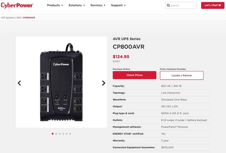 CyberPower CP800AVR