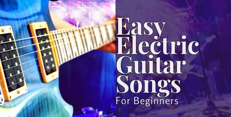 31+ Easy Electric Guitar Songs For Beginners: a guitarist playing on the stage with his band