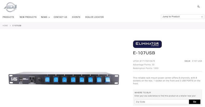 Eliminator Lighting E107USB
