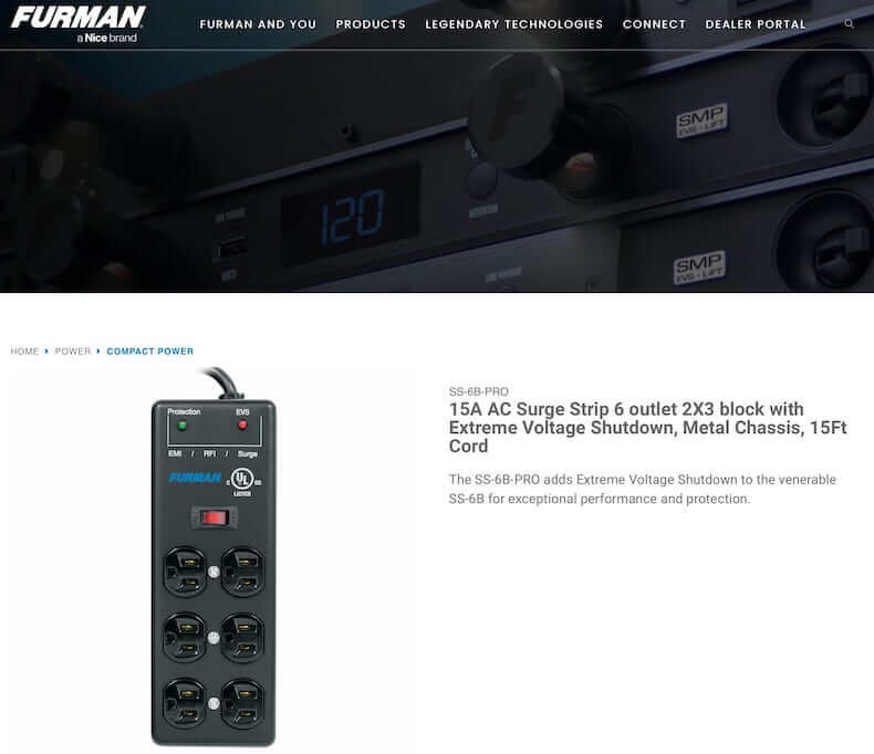 Furman SS-6B Pro