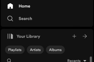 Navigating the Spotify Web Player User Interface