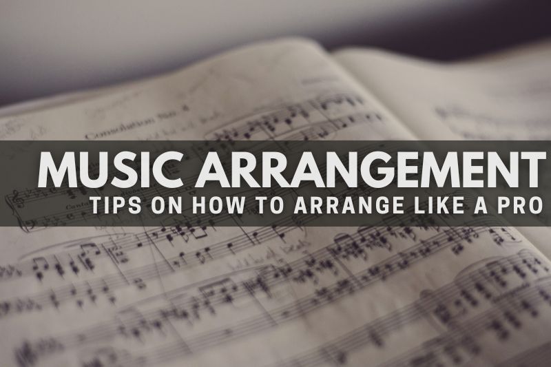 Music Arrangement: a book with music notes
