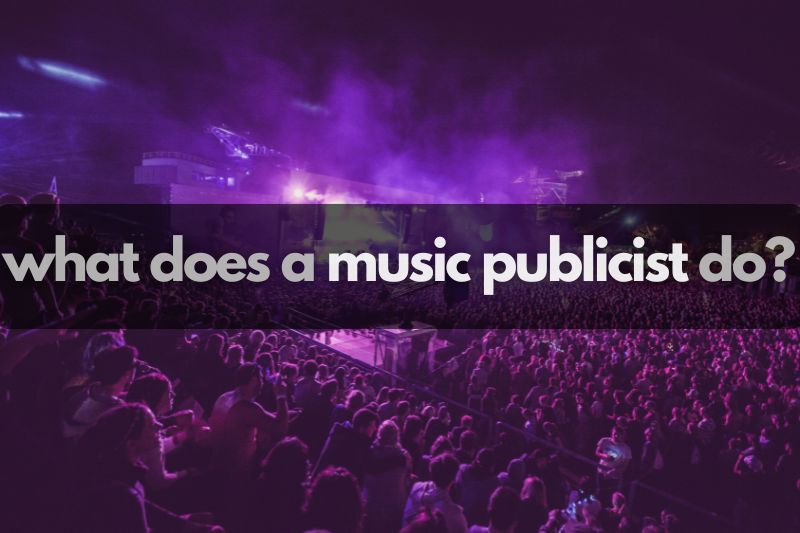 What does a music publicist do? They help promote an artist, and a large crowd of people at a concert like this is partially the result of the work of a skilled publicist.