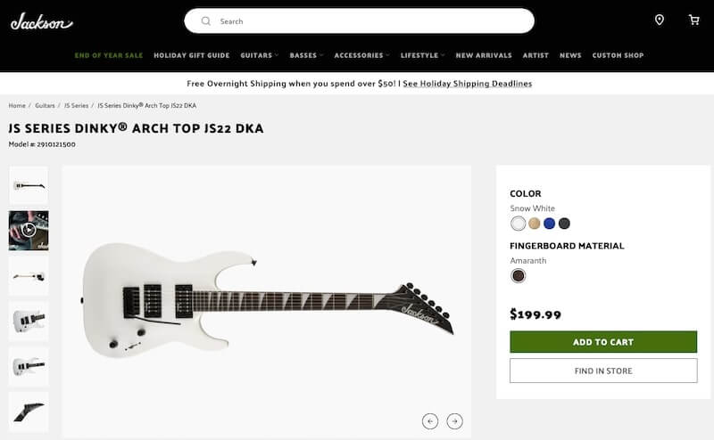 Jackson JS22 Dinky