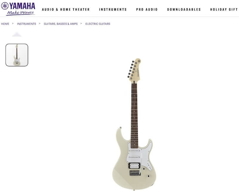 Best beginner elecetric guitar Yamaha Pacifica 112V