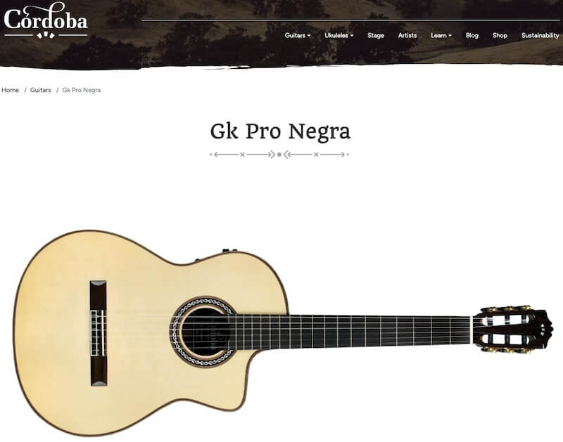 Cordoba GK Pro Negra